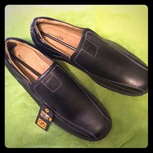 Wide Dockers leather loafers